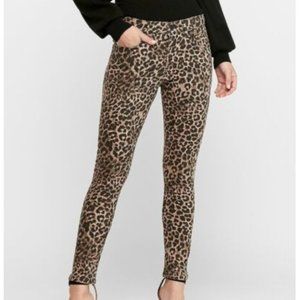 Animal Print Skinny Jeans Sz 28